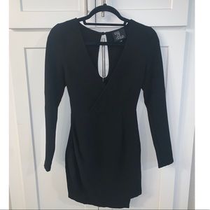 Rise of Dawn mini black long sleeve dress
